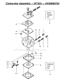 Page C Diagram and Parts List for 2150 Type 6 Poulan Chainsaw