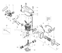 Page B Diagram and Parts List for 2155 Type 2 Poulan Chainsaw