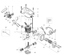Page B Diagram and Parts List for 2155 Type 5 Poulan Chainsaw