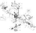 Page B Diagram and Parts List for 2175 Type 6 Poulan Chainsaw