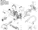 Page B Diagram and Parts List for 222  Poulan Chainsaw