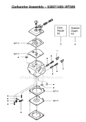 Page C Diagram and Parts List for 2250LE Type 1 Poulan Chainsaw