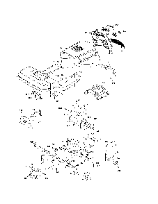 Chassis Diagram and Parts List for HD21H42  Poulan Lawn Tractor
