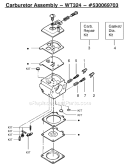 Page C Diagram and Parts List for 2375 Type 6 Poulan Chainsaw