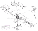 Page B Diagram and Parts List for 2375 Type 7 Poulan Chainsaw