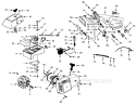 Page B Diagram and Parts List for 2400  Poulan Chainsaw