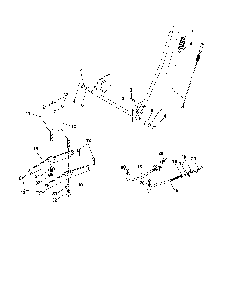 Mower lift Diagram and Parts List for 96016001900  Poulan Lawn Tractor