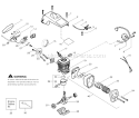Page B Diagram and Parts List for 2550T  Poulan Chainsaw