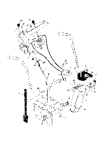 Control panel/discharte chute Diagram and Parts List for 96192000300  Poulan Snow Blower