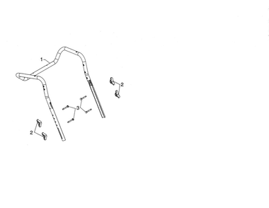 Upper Handle Diagram and Parts List for PA5524  Poulan Snow Blower