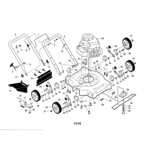 Part Location Diagram of 414787 Husqvarna Lawn Mower Housing