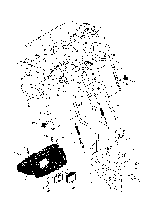 Handles Diagram and Parts List for 96192000700  Poulan Snow Blower