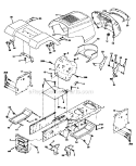 Part Location Diagram of 192525X417 Husqvarna Fender