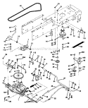 Part Location Diagram of 532169691 Husqvarna Keeper Belt Centerspan