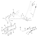 Left Assembly Diagram and Parts List for 271491  Poulan Lawn Tractor