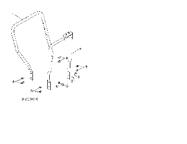 Lower handle Diagram and Parts List for 96198004301  Poulan Snow Blower