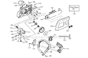 Power Unit Diagram and Parts List for 2800  Poulan Chainsaw
