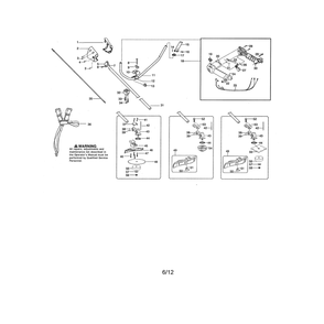 Throttle Housing/Handlebar/Shield Diagram and Parts List for CC2128  Poulan Trimmer