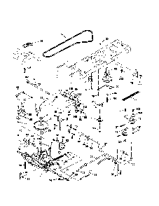 Drive Diagram and Parts List for 96012006800  Poulan Lawn Tractor