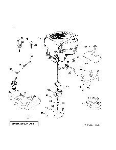 Engine Diagram and Parts List for PP22KA42-96042019400  Poulan Lawn Tractor