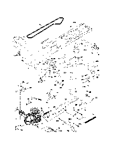 Drive Diagram and Parts List for BB185H42YT  Poulan Lawn Tractor