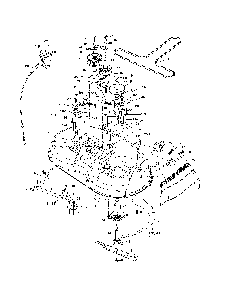 Mower deck Diagram and Parts List for 96016001800  Poulan Lawn Tractor
