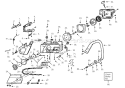 Page B Diagram and Parts List for 3050  Poulan Chainsaw