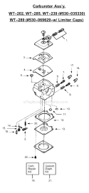 Page C Diagram and Parts List for 3050  Poulan Chainsaw