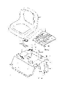 Seat Diagram and Parts List for 967721801-00  Poulan Lawn Mower