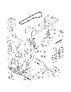 Drive Diagram and Parts List for 96016002400  Poulan Lawn Tractor