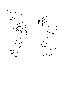 Seat Diagram and Parts List for 96016002400  Poulan Lawn Tractor