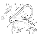 Page A Diagram and Parts List for 3400  Poulan Chainsaw