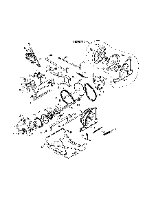 Drive Diagram and Parts List for 96192002901  Poulan Snow Blower