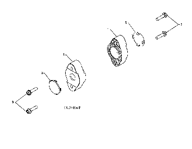Auger bearing Diagram and Parts List for 96192002900  Poulan Snow Blower