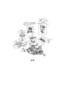 Transaxle Diagram and Parts List for 96042019400  Poulan Lawn Tractor