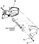 Page H Diagram and Parts List for 3700  Poulan Chainsaw