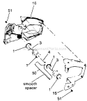 Page I Diagram and Parts List for 3700  Poulan Chainsaw