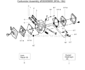 Page D Diagram and Parts List for 3750  Poulan Chainsaw