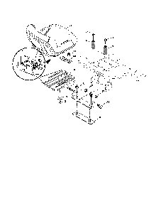 Seat assembly Diagram and Parts List for 96042000600  Poulan Lawn Tractor