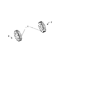 Wheels Diagram and Parts List for 96182001702  Poulan Snow Blower