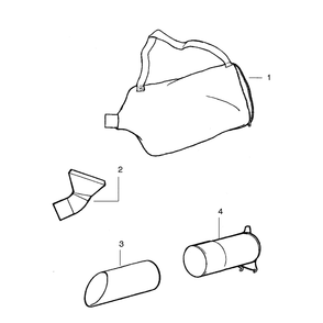 Vacuum Assembly Diagram and Parts List for PBV200 TYPE 5 Poulan Leaf Blower / Vacuum