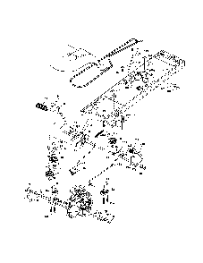 Drive Diagram and Parts List for 96042002900  Poulan Lawn Tractor