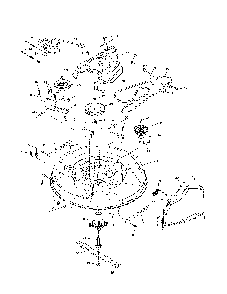 Mower deck Diagram and Parts List for 96046000800  Poulan Lawn Tractor
