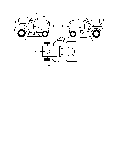 Decals Diagram and Parts List for 96042000800  Poulan Lawn Tractor