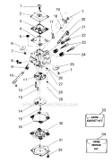 Page B Diagram and Parts List for 4000  Poulan Chainsaw