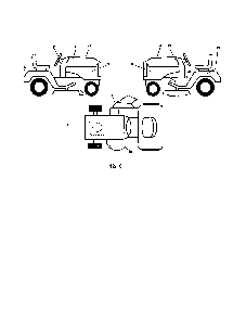 Decals Diagram and Parts List for 96016001800  Poulan Lawn Tractor