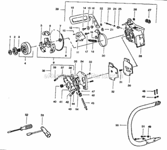 Part Location Diagram of 507430800 Poulan Nut