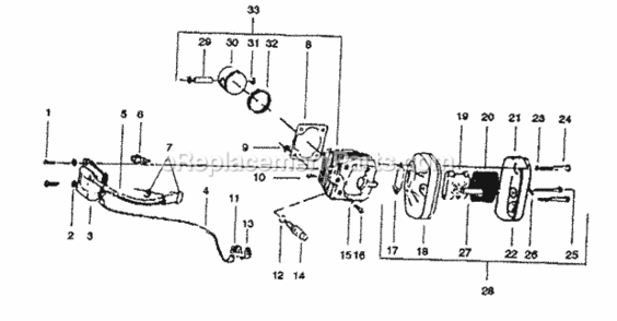 Part Location Diagram of 507433248 Poulan Switch Wire