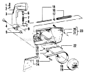 Page D Diagram and Parts List for 4200  Poulan Chainsaw