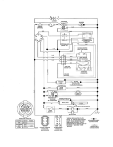 Schematic Diagram Diagram and Parts List for 96042016900  Poulan Lawn Tractor